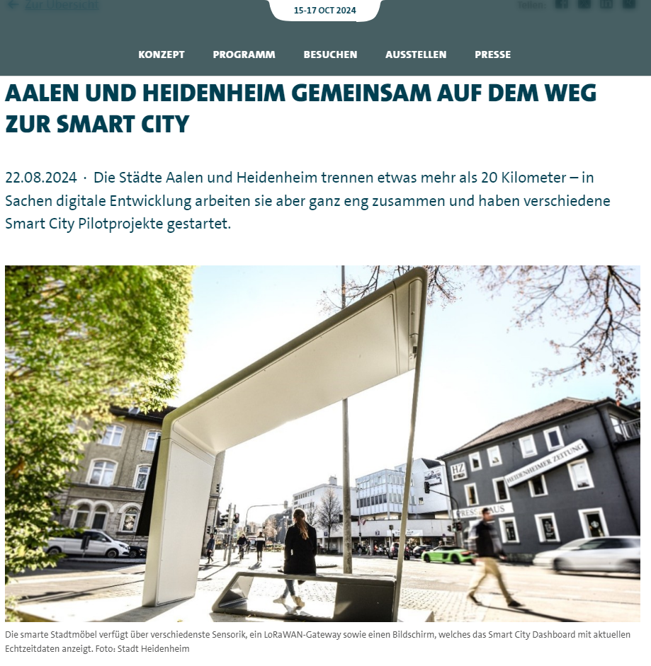 Aalen und Heidenheim gemeinsam auf dem Weg zur SMART CITY